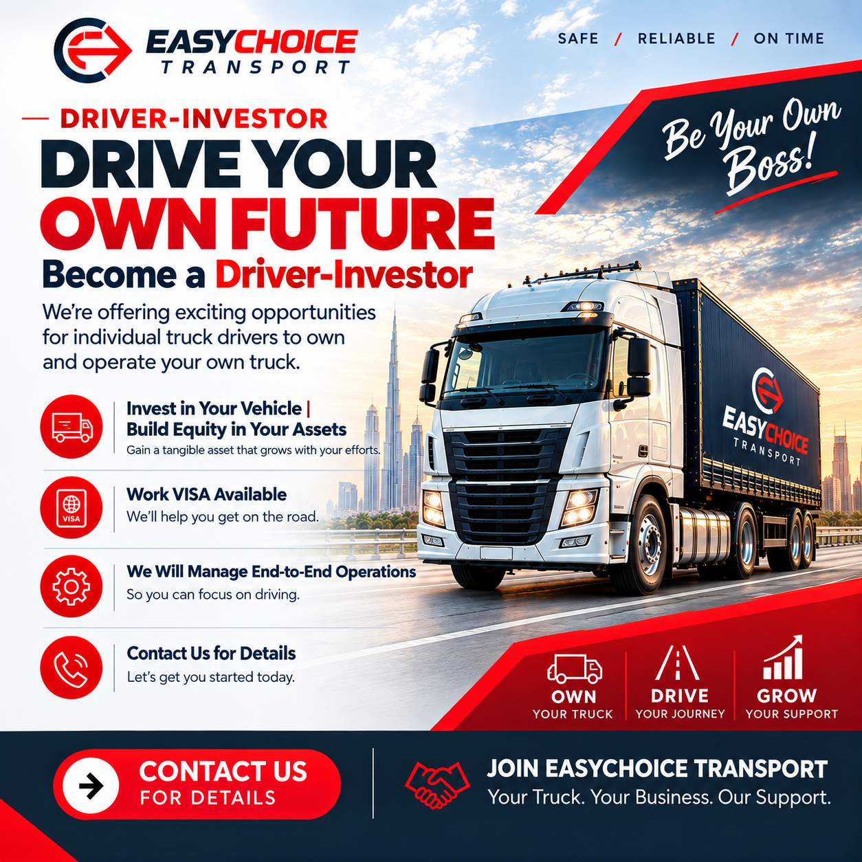 Heavy truck driver-investor
